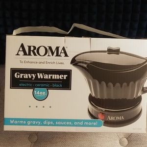 electric, ceramic, black gravy warmer